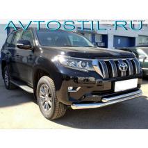 TOYOTA LAND CRUISER PRADO 150 2018 Передняя защита d76/60мм