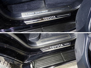 Накладки на пороги Toyota Land Cruiser 200 (2016г.-)