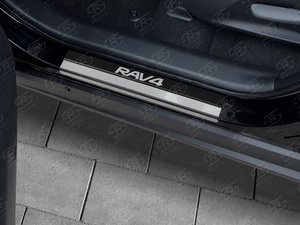 Накладки на пороги Toyota RAV-4 2020