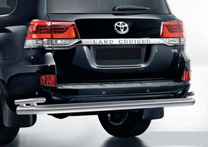 Защита заднего бампера Toyota Land Cruiser 200 (2015г.-)